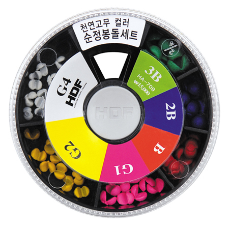 천연고무 컬러 순정봉돌 세트